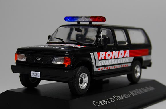 Chevrolet Veraneio Diecast Police Car Model 1:43 Scale