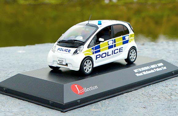 2009 Mitsubishi i-MiEV Diecast Police Car Model 1:43 Scale