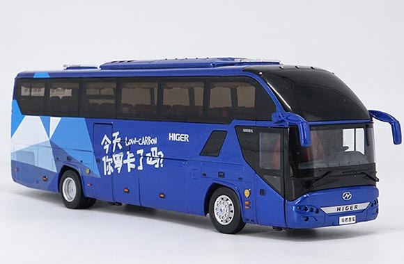 Low Carbon Higer KLQ6125B H92 Diecast Coach Bus Model 1:43