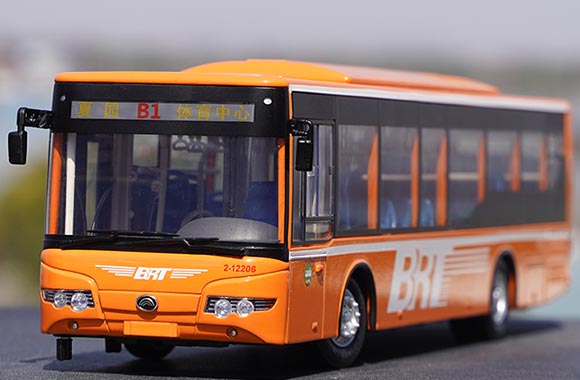 Guangzhou BRT Yutong ZK6128HG Diecast City Bus Model 1:42 Scale