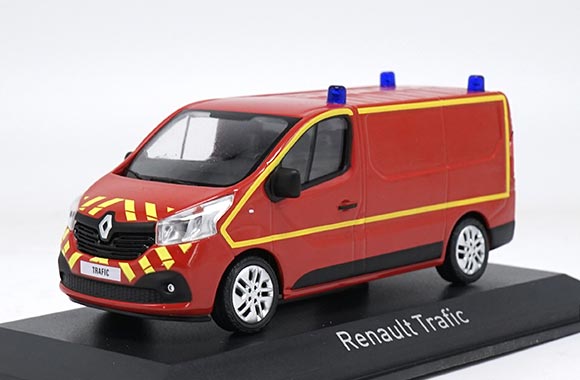 Fire Engine Renault Trafic Van Diecast Model 1:43 Scale