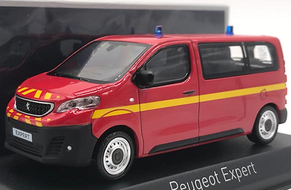 Fire Department Peugeot Expert Van Diecast Model 1:43 Scale