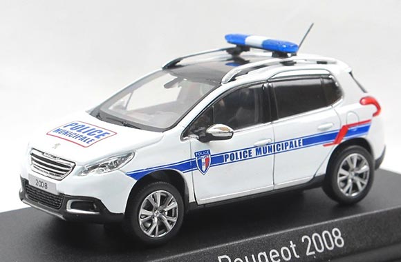 2013 Peugeot 2008 SUV 1:43 Scale Police Diecast Model